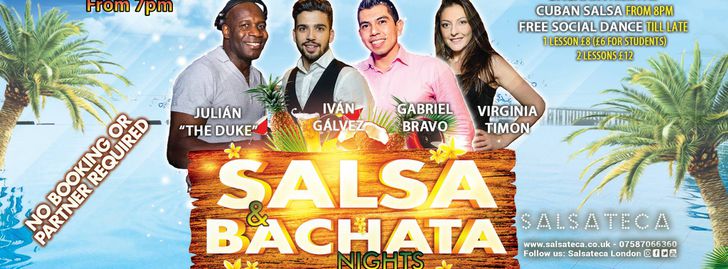 SALSA AND BACHATA LESSONS IN LONDON + FREE PARTY